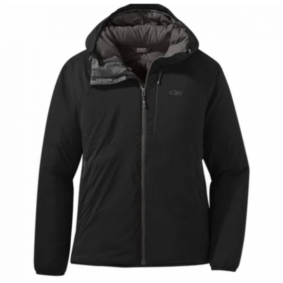 Outdoor Research Women's Refuge Air Hooded Padded Jacket Black Large - Picture 1 of 8